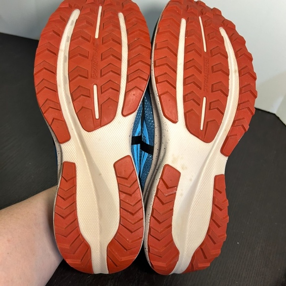 Saucony Ride 15 TR Running Shoes Sneakers Deep Sea/Lava Mens 10 - Picture 14 of 16